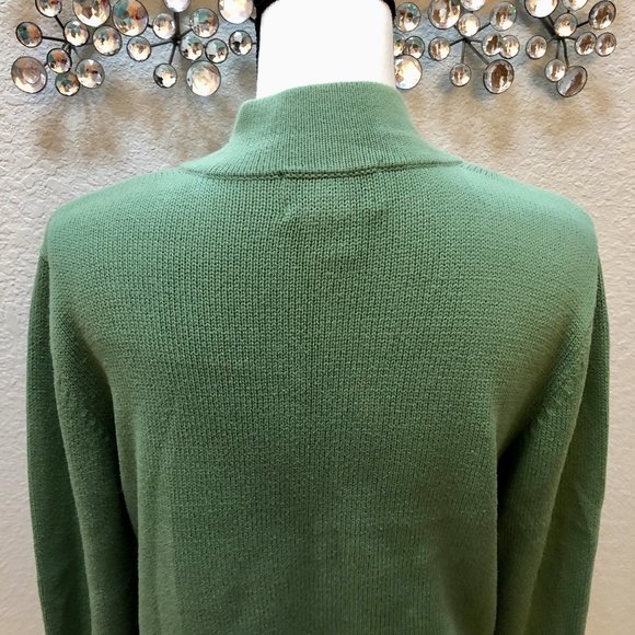 Classic 90s Pea Green Cotton Jacket - Size Women's M - Picture 7 of 7